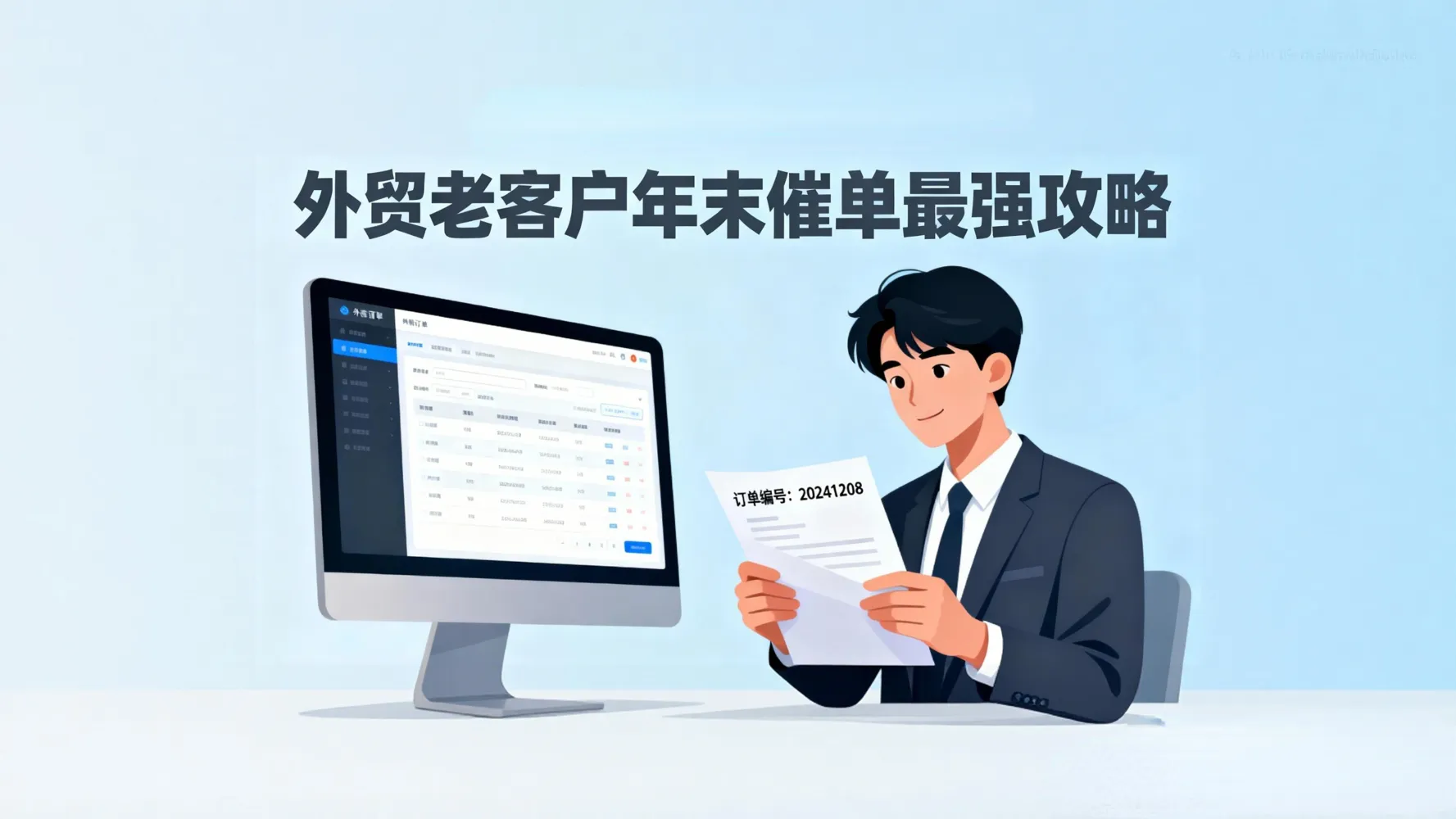 外贸老客户年末催单最强攻略：20年老炮实操话术与渠道全指南